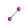 316L Surgical Steel Tongue Barbell Plained UV Balls (Pack of 10)