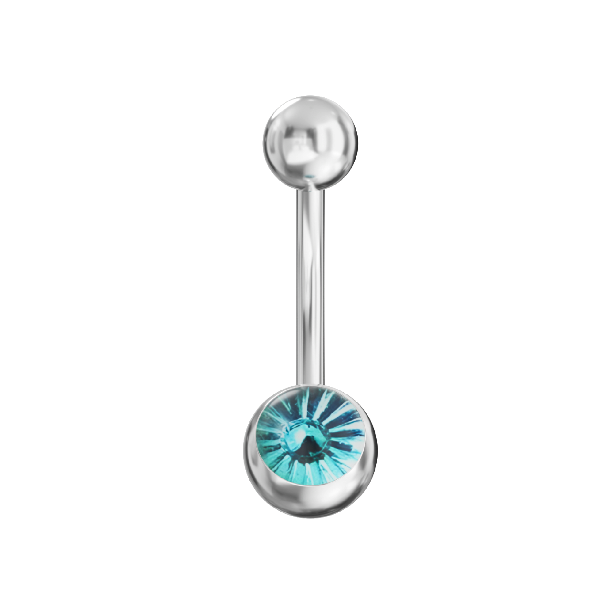 316L Steel Tiger Eye Belly Banana - Monster Piercing