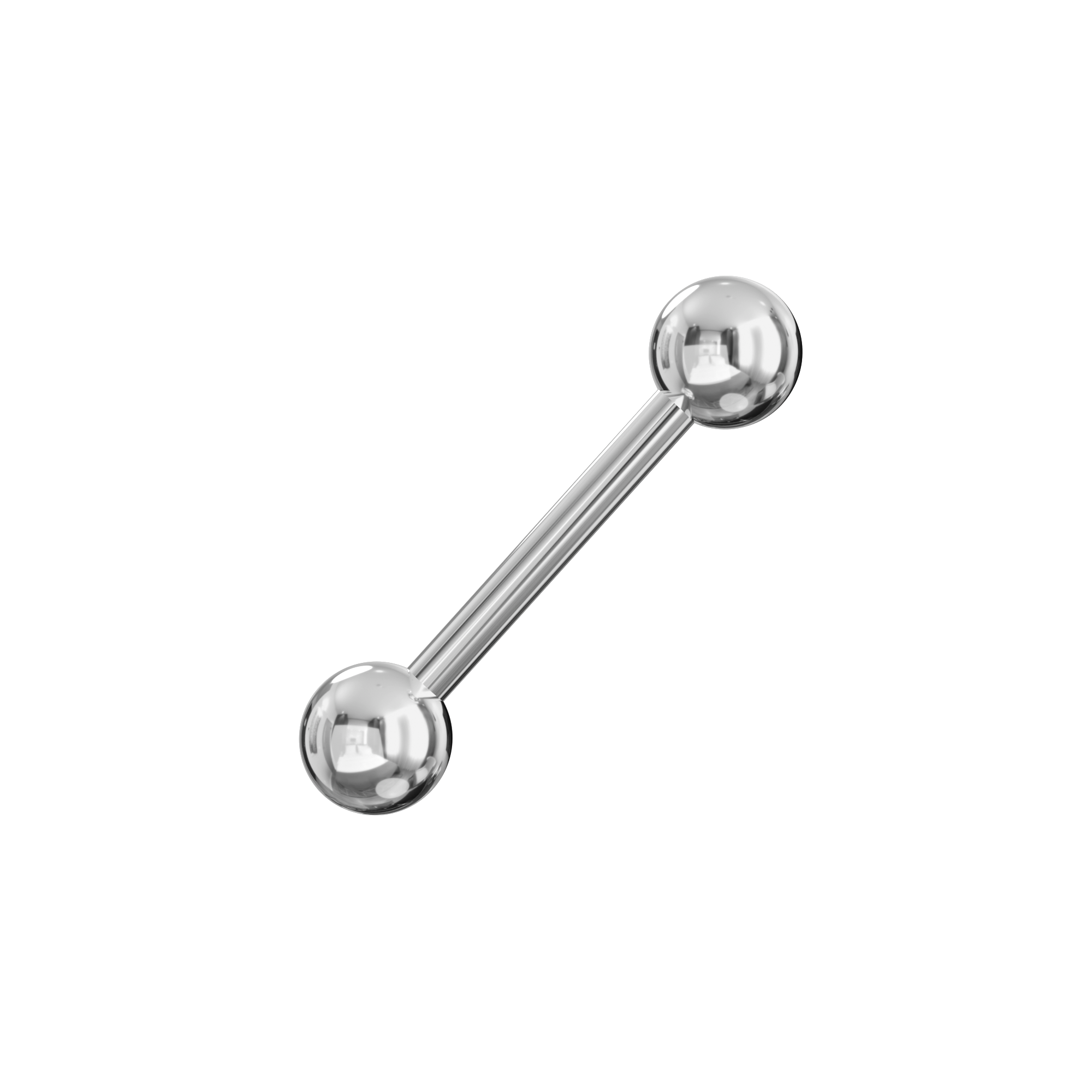 Steel Tongue Barbell with Ball-End - Monster Piercing