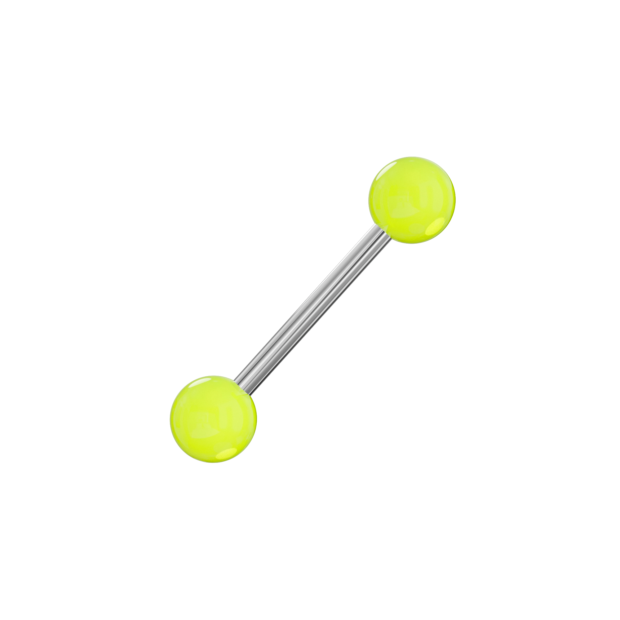 Steel Tongue Barbell Plained UV Balls (Pack of 10) - Monster Piercing