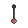 316L Surgical Steel Anodised Single Stone Belly Ring