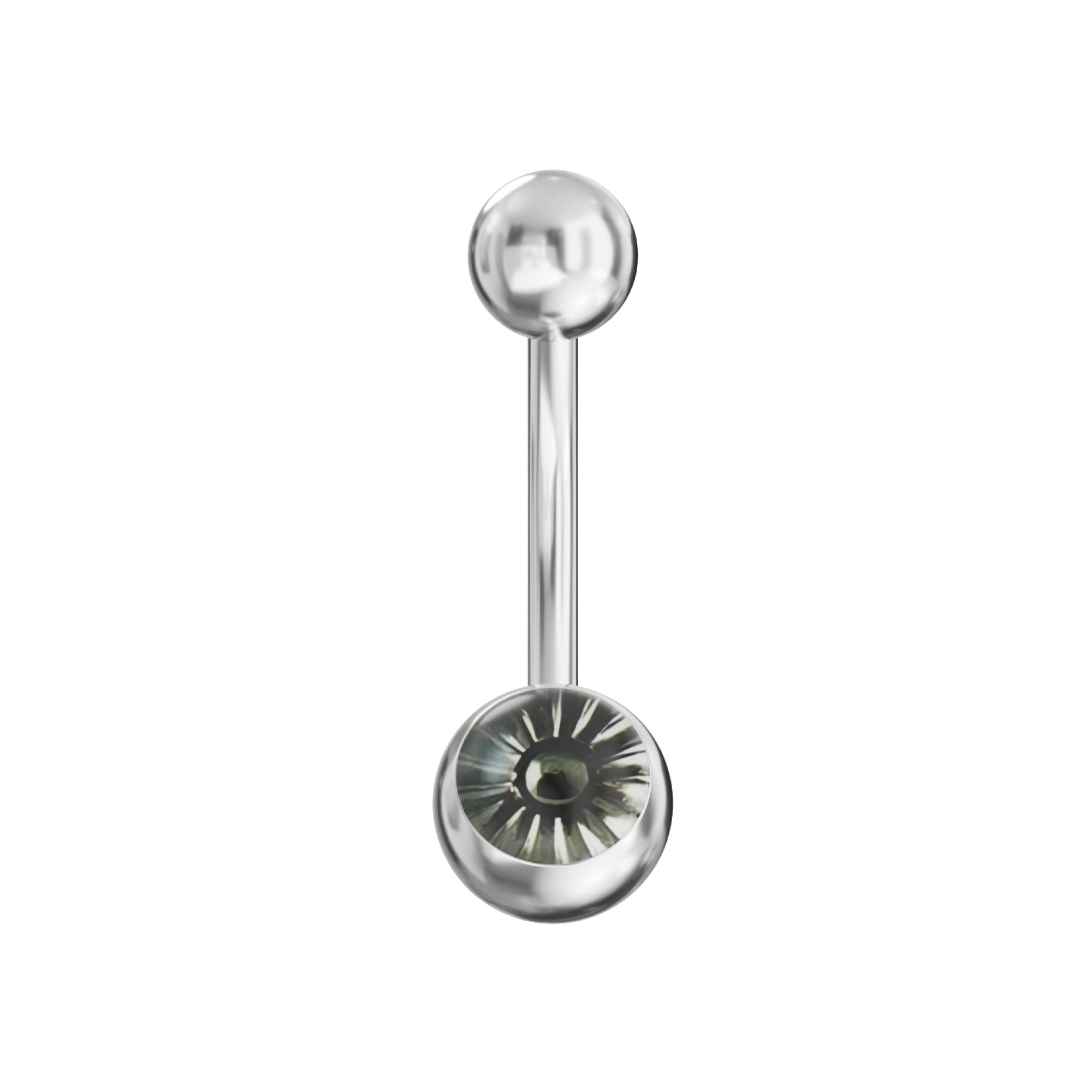 316L Steel Tiger Eye Belly Banana - Monster Piercing