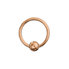 316L Surgical steel With Rose Gold PVD BCR Ring