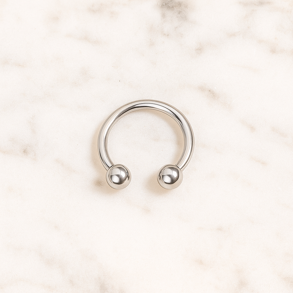 EO Gas Sterilised G23 Titanium Circular Barbell with Ball - Monster Piercing