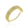 316L Surgical Steel Triple Line CZ Jewelled Bendable Flexy Cartilage Hoop