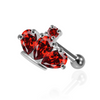 925 Sterling Silver Jewelled Crown Cartilage Ear Stud