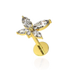 316L Surgical Steel CZ Jewelled Butterfly Cartilage Ear Stud