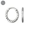 925 Sterling Silver Laser Cut Hoop Ring