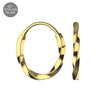 925 Sterling Silver Twisted Hoop Earrings