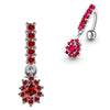 925 Sterling Silver Reverse Belly Button Ring