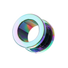 316L Surgical Steel Basic  Rainbow External Threaded Tunnel