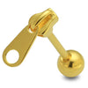 925 Sterling Silver Zipper Tongue Ring