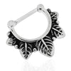 316L Surgical Steel Leaf Septum Clicker Ring