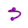 316L Surgical Steel Anodised Twisted Spiral