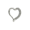 316L Surgical Steel Jewelled Heart Single Closure Clicker