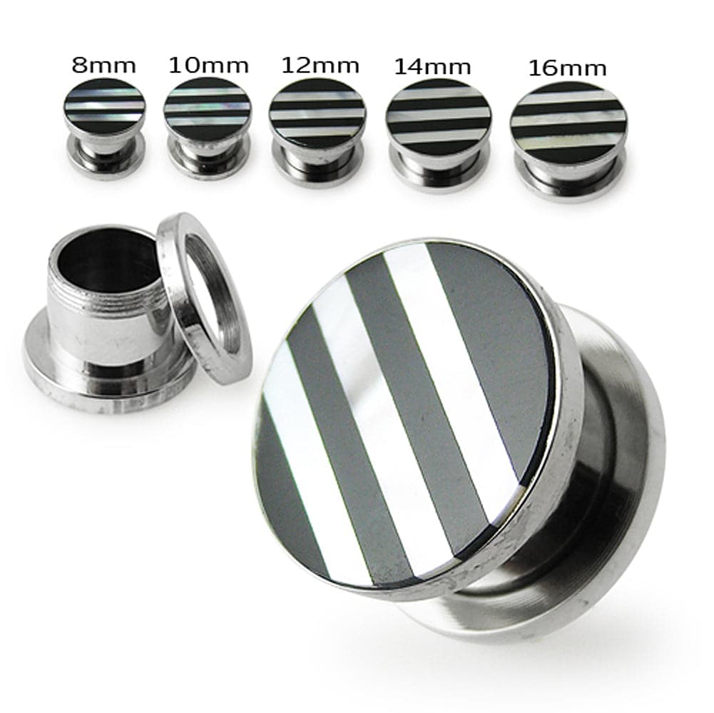 Stripes Shell Flesh Tunnel - Monster Piercing