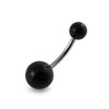 316L Surgical Steel Belly Banana with Plain Colour UV Balls (Pack of 10)