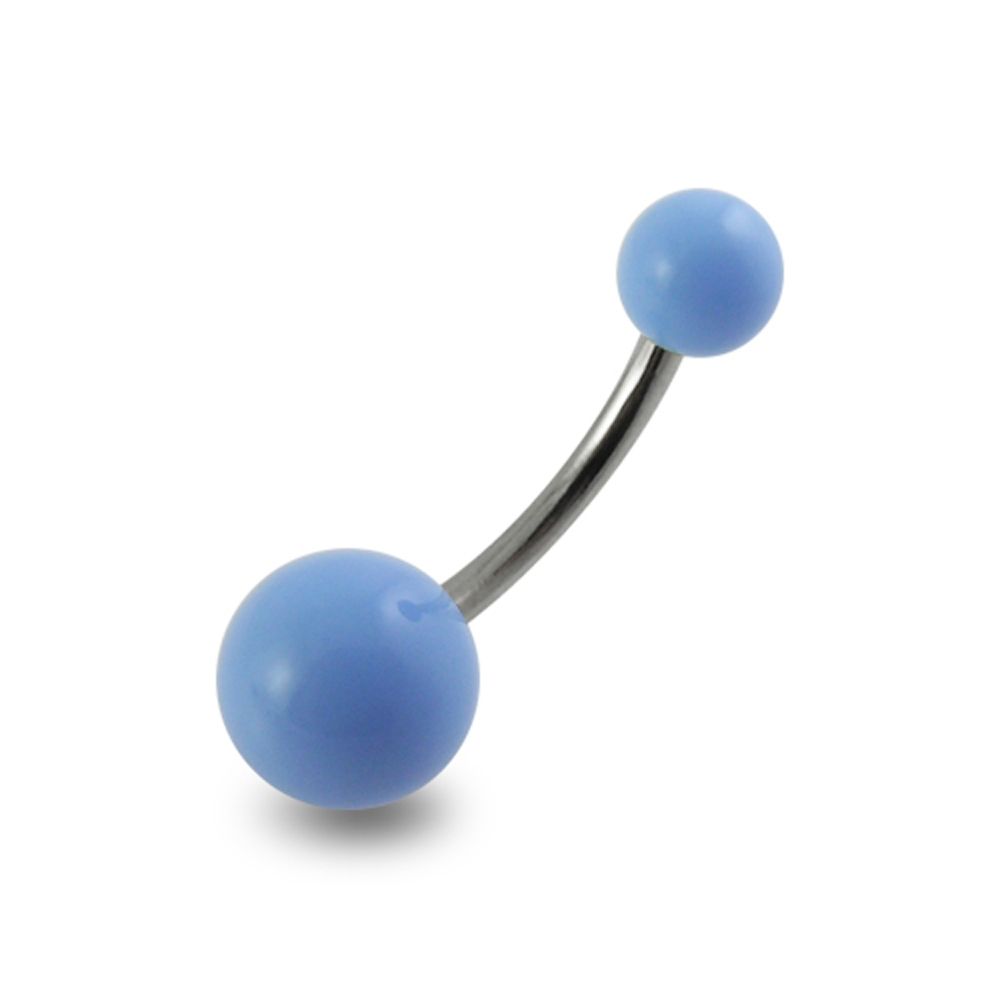 316L Surgical Steel Belly Banana with Traditional UV Balls (Pack of 10) - Monster Piercing