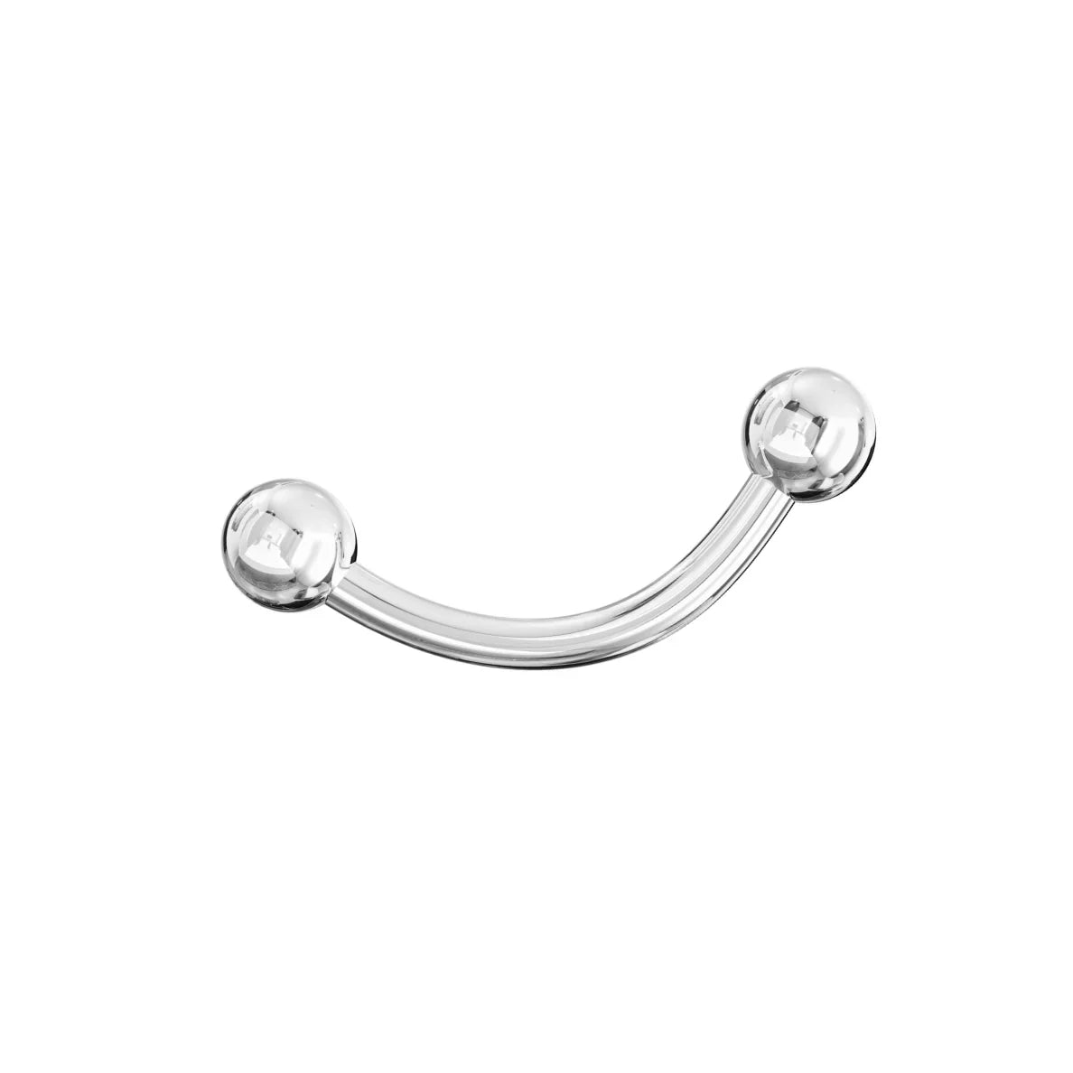 G23 Titanium Internally Threaded Ball End Curved Bar - Monster Piercing