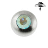 316L Surgical Steel Bezel Set Jeweled Dermal Anchor Tops