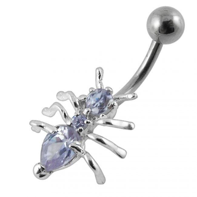 Jewelled Ant Non-Moving Belly Ring - Monster Piercing