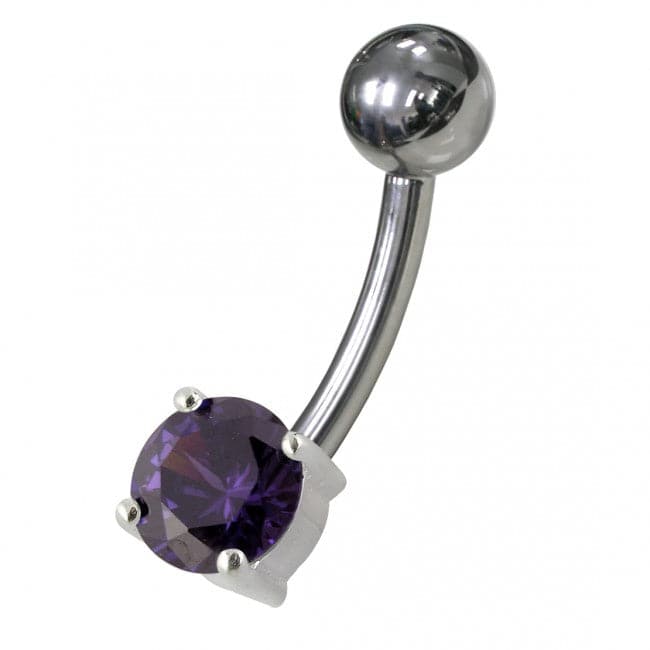 Fancy Jewelled Non-Moving Banana Navel Ring body Jewelry - Monster Piercing