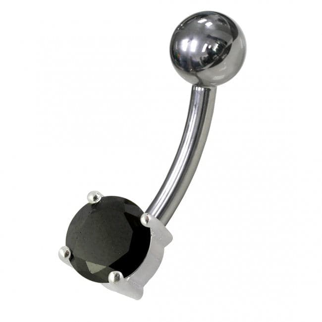 Fancy Jewelled Non-Moving Banana Navel Ring body Jewelry - Monster Piercing