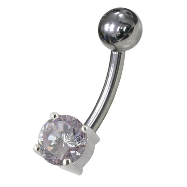Fancy Jewelled Non-Moving Banana Navel Ring body Jewelry - Monster Piercing