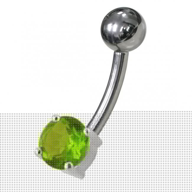 Fancy Jewelled Non-Moving Banana Navel Ring body Jewelry - Monster Piercing