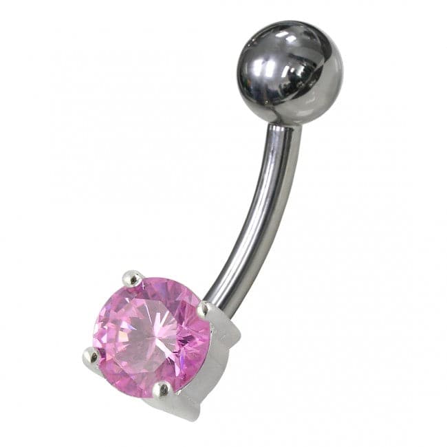Fancy Jewelled Non-Moving Banana Navel Ring body Jewelry - Monster Piercing