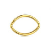 316L Surgical Steel Oval Shape Classic Hinged Segment Clicker Ring