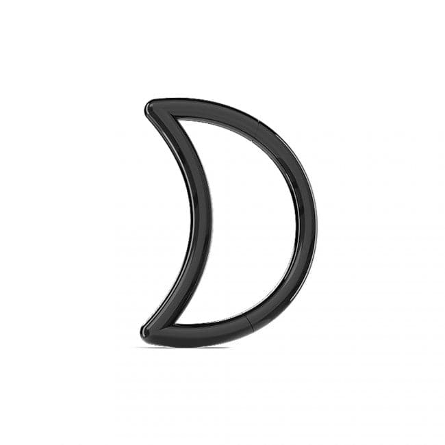 316L Surgical Steel Crescent Cut Segment Clicker Ring - Monster Piercing