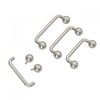 G23 Titanium Internally Threaded Staple Surface Barbell