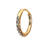 316L Surgical Steel Sparkling CZ Segment Hoops
