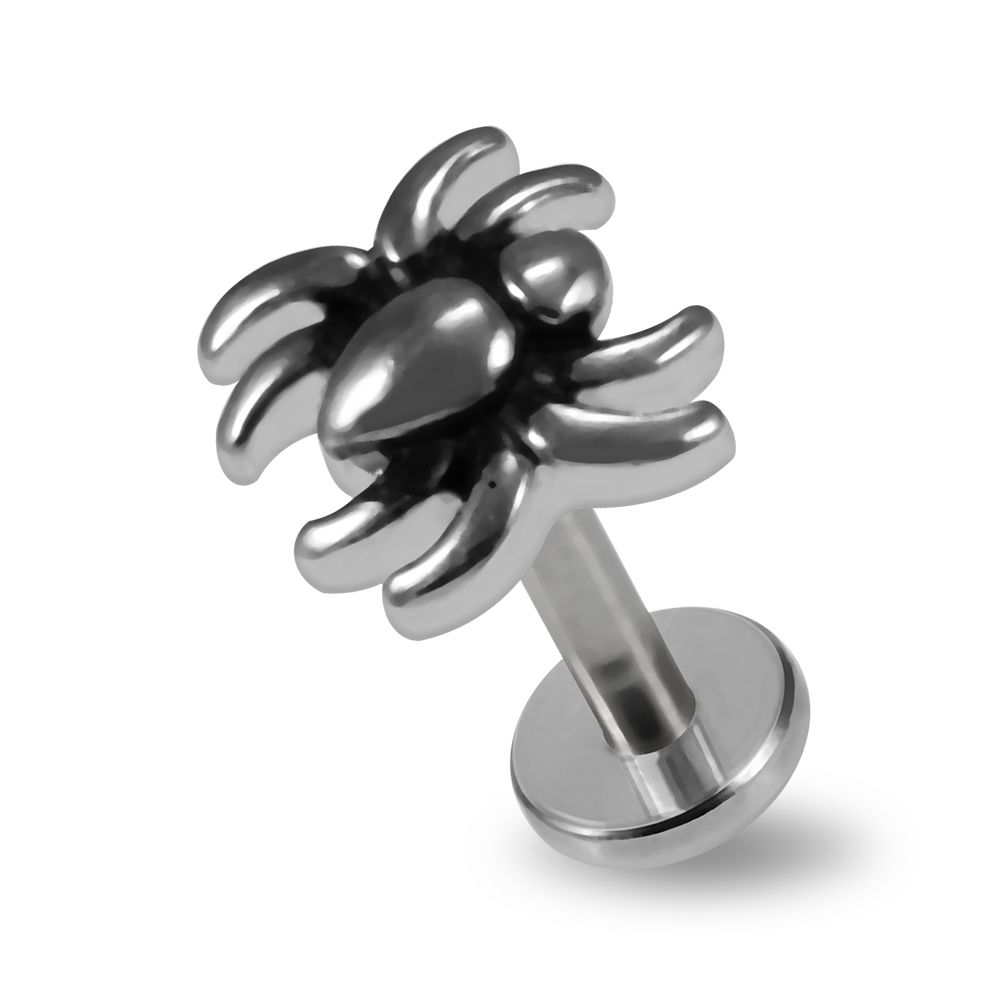316L Surgical Steel Spider Cartilage Stud - Monster Piercing
