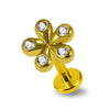 316L Surgical Steel CZ Studded Daisy Cartilage Stud